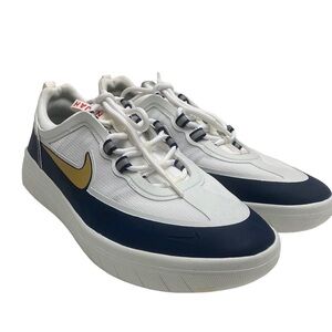 Nike SB Nyjah Free 2 Olympic Obsidian Club Gold White BV2078-400 Men's Skate